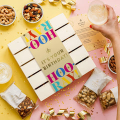 Bonnie & Pop gourmet nuts sampler, a versatile assortment for snacking.
