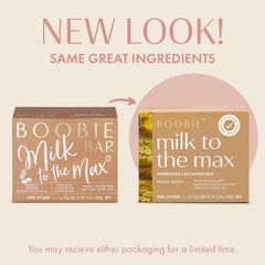 Boobie Bar on table as a quick snack for busy breastfeeding moms.