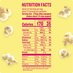 Angie's real butter popcorn bags stacked for easy snack options.