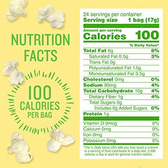 Angie's BOOMCHICKAPOP Sea Salt popcorn nutrition panel shows gluten-free, non-GMO ingredients