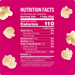 BOOMCHICKAPOP bag side shows ingredients and gluten free note for mindful snacking