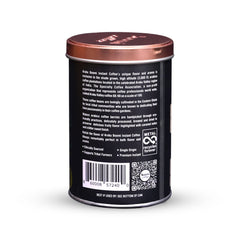 Boomi Arabica beans closeup highlighting 100% Arabica quality for a smooth cup.