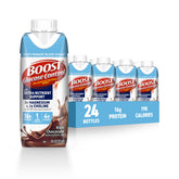 BOOST Glucose Control chocolate bottle front showing creamy beverage for daily energy