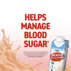 BOOST Glucose Control drink being poured demonstrates smooth texture and creamy flavor