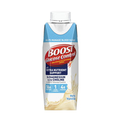 BOOST Glucose Control vanilla bottle front for ready-to-drink nutrition