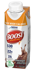 BOOST nutrition facts label close-up communicates essential vitamins.