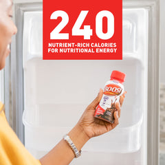 BOOST Original Rich Chocolate glass pour showing smooth texture