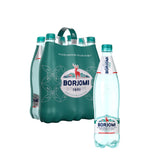BORJOMI sparkling water bottle pour with crisp bubbles for refreshing hydration