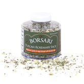 Borsari Tuscan Rosemary Sage bottle with pour spout ready for seasoning meals.