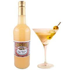 Boscoli Olive Brine pour action showcases easy measuring for perfect cocktails