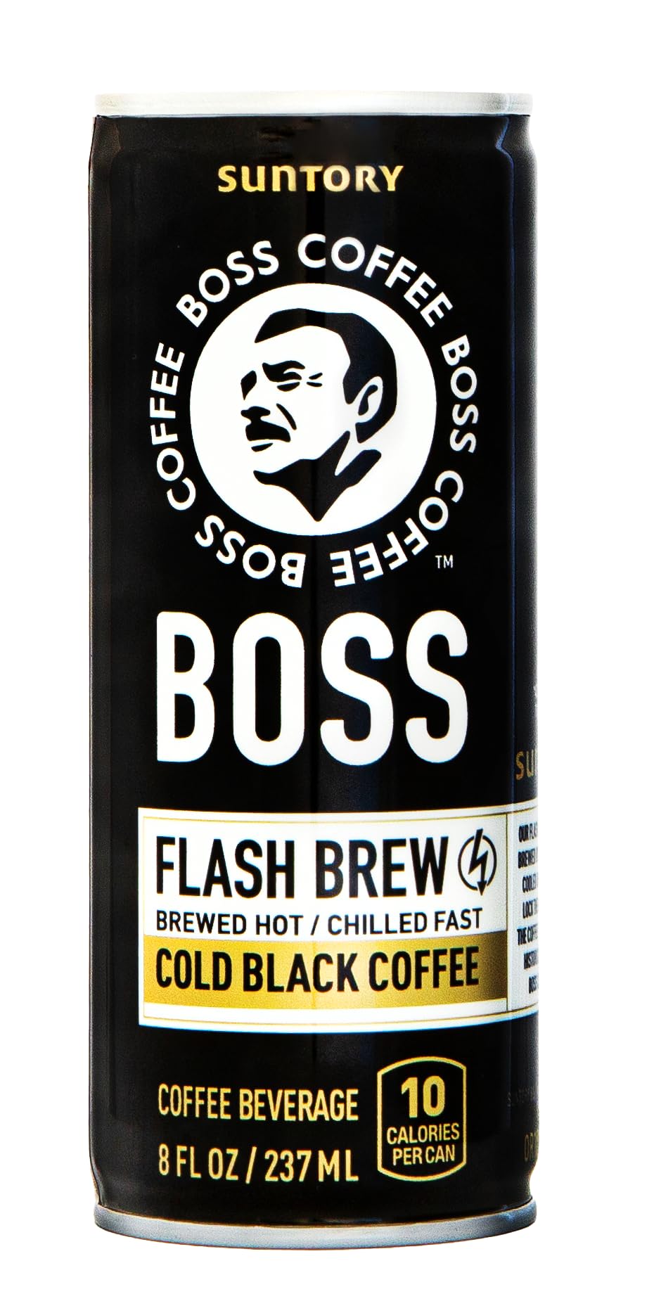 BOSS Coffee Flash Brew Original Black can, ready for on-the-go energy.