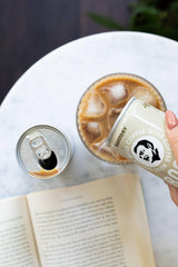 BOSS Coffee pour-over ice presentation highlights a refreshing iced option.