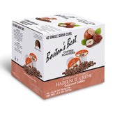 Boston's Best Hazelnut Creme pod front view highlights rich flavor for Keurig brews.