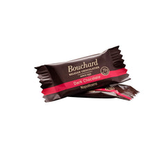 Bouchard texture closeup reveals smooth cocoa and rich flavor detail.