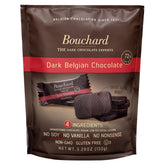 Bouchard premium Belgian 72% chocolate packaging highlights quality and flavor promise.