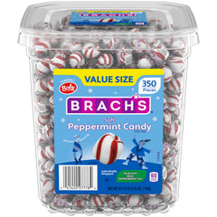 Brach's Bob's Sweet Stripes mints in red and white twists for sharing