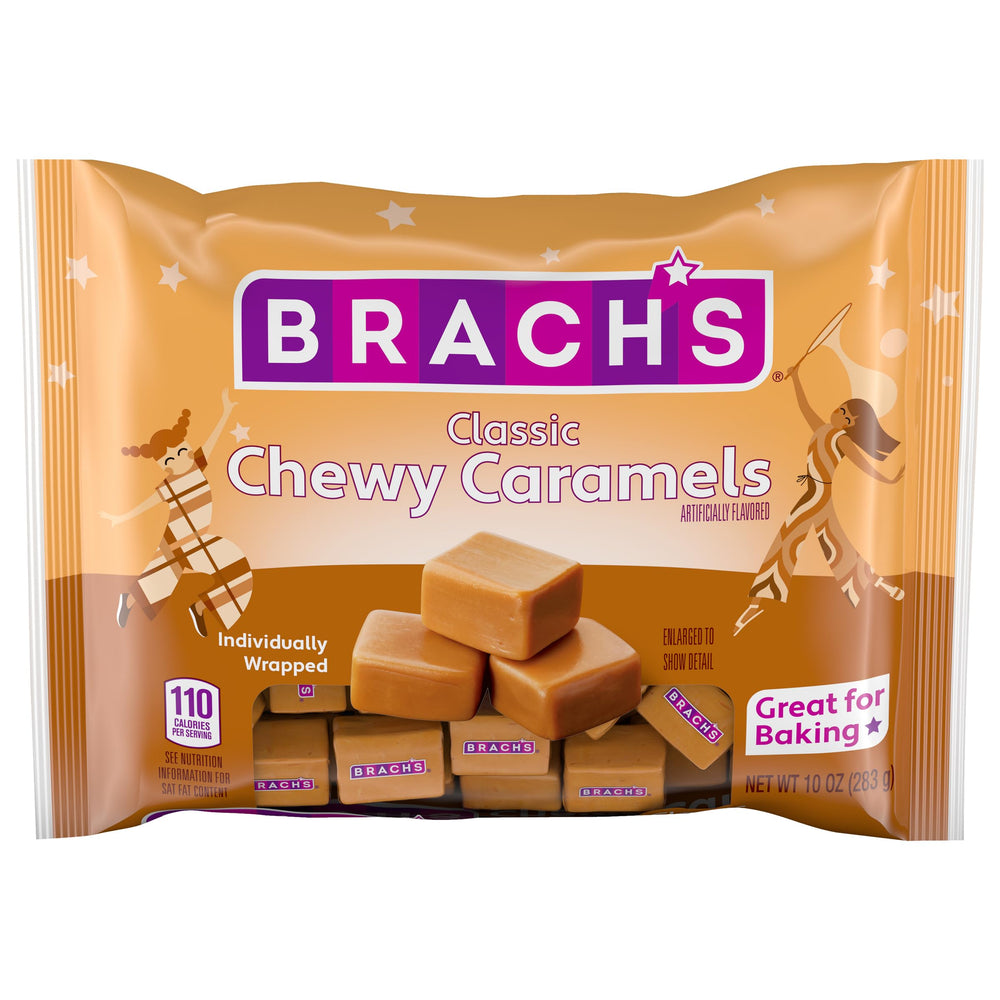 Brach's Classic Chewy Caramels in a 10 oz bag for fall snacking.