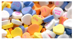 Valentine's Day candy gift pack, ready for giving.