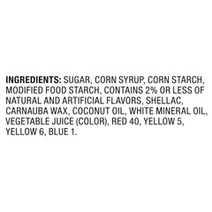 Cupcakes topped with Brach's Tiny Jelly Beans bring bright, chewy sweetness.