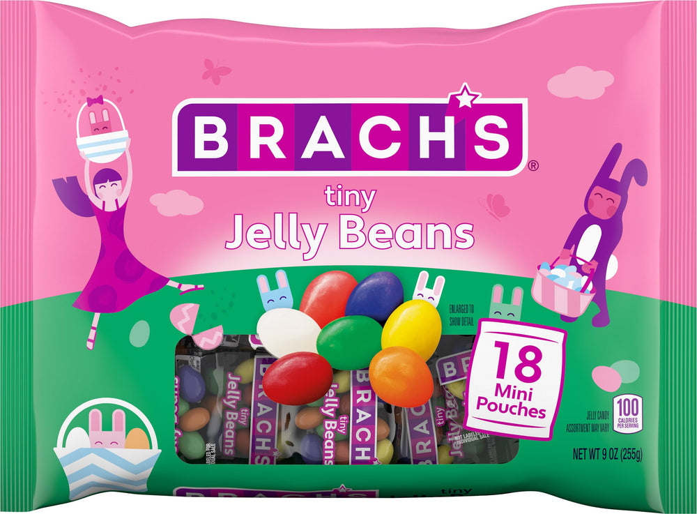 Brach's Tiny Jelly Beans pineapple flavor adds color to Easter baskets and desserts.