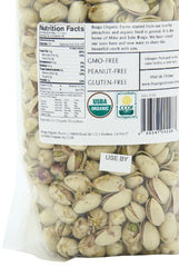 Braga Organic Farms pistachios snack-ready in a bowl showing easy snacking.