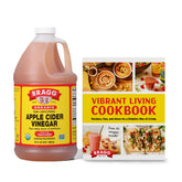Bragg Apple Cider Vinegar bottle with Mother for daily use.