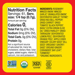 Bragg Organic Sprinkle Seasoning closeup highlighting fresh herbs and spices