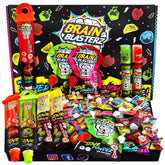 Brain Blasterz Mega Sour Variety Pack 22 pieces displayed for bold flavor exploration.