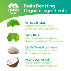 Brain Tea Gotu Kola herb detail emphasizes heritage and focus-friendly wellness.