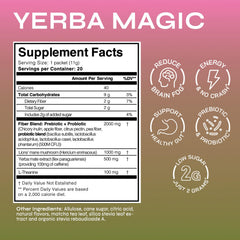 Brainista Yerba Magic pour into water showing instant mix for busy mornings