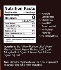 Open Bravo Tea Lions Mane 20Pc pack showing convenient pellets.