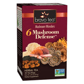 Bravo Teas 6Mushroom Dfns pack shot highlighting premium pantry tea for cooking