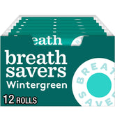 Breath Savers Wintergreen mints box, ready for travel freshness.