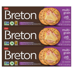 Breton Multigrain Crackers pack shot—great on its own or with toppings.