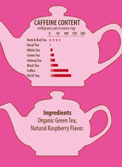 Brew La La organic green tea ingredients close-up emphasizes quality.