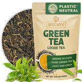 BREWIX Green Tea Darjeeling leaves showcase vibrant aroma for daily rituals.