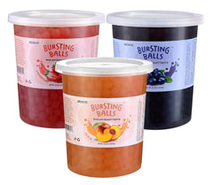BREXONIC bursting boba pearls pour over tea for a fruity café-style experience