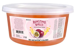 Brexonic passion fruit popping boba pearls packaging for home bubble tea
