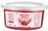 BREXONIC pomegranate popping boba pearls in package for storage and prep