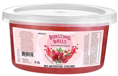 BREXONIC pomegranate popping boba pearls in package for storage and prep