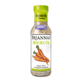 BRIANNAS Avocado Oil Garden Ranch bottle shows creamy, dairy-free dressing for veggies