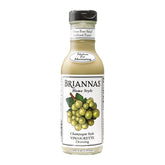 BRIANNAS Champagne Vinaigrette bottle sits on the counter, ready to elevate salads.