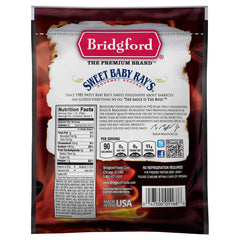 Tender texture of Bridgford jerky showing slow-cooked quality for savory snacking.