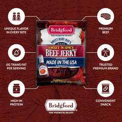 Bridgford jerky on-the-go packaging for busy lifestyles