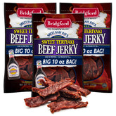 Bridgford Sweet Baby Ray's beef jerky 3-pack box for on-the-go snacking