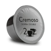 Bristot Cremoso packshot: convenient capsules for a smooth morning espresso.