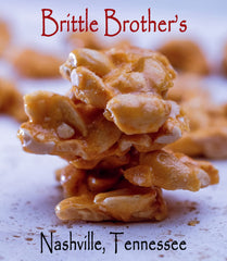 Brittle Brothers chocolate covered peanut brittle 5oz, indulgent texture and contrast.
