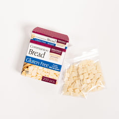 Baked crust and soft crumb of Broadman gluten-free communion bread
