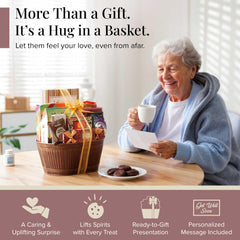 Broadway Basketeers bestseller snacks assortment including cookies and chocolates for recovery