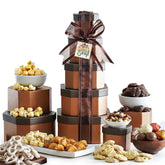 Broadway Basketeers Get Well Gift Basket Tower cookie platter for recovery comfort